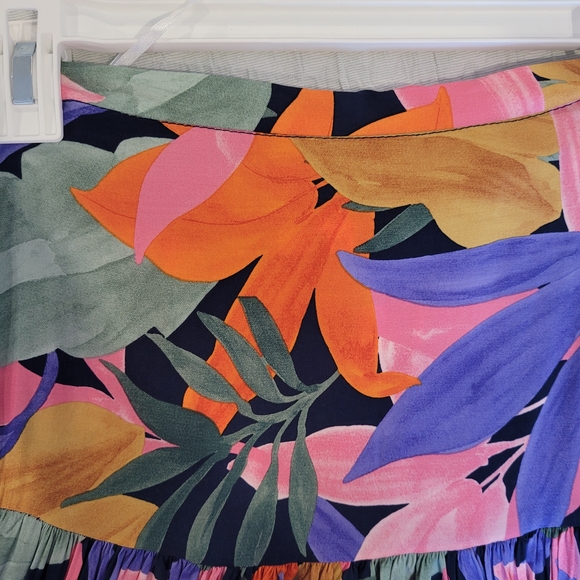 Tropical Floral Maxi Skirt - Picture 3 of 7